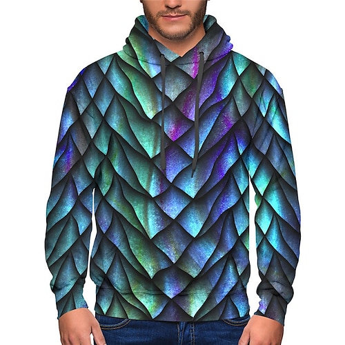 

Men's Unisex Hoodie Pullover Hoodie Sweatshirt Graphic Prints Pocket Print Hooded Sports Outdoor Daily Sports 3D Print Basic Casual Hoodies Sweatshirts Long Sleeve Blue