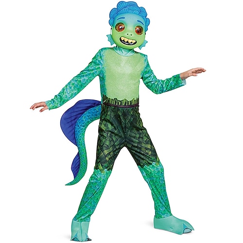 

Luca Party Costume Costume Kid's Boys Cosplay Performance Masquerade Festival / Holiday Polyester Green / Purple Easy Carnival Costumes Pattern / Leotard / Onesie / Mask / Leotard / Onesie / Mask