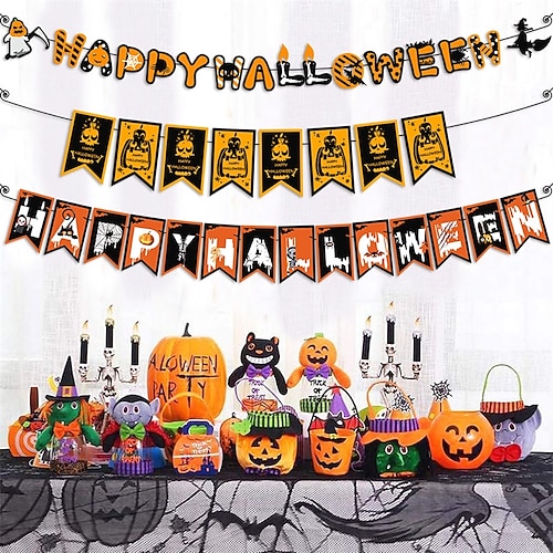 

1 set Halloween Ghost Festival / Party Banner Garland for Gift Decoration Party 7.8715.0 inch Paper
