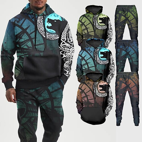 

Men's Tracksuit Sweatsuit 2 Piece Athletic Long Sleeve Breathable Moisture Wicking Soft Fitness Gym Workout Running Sportswear Activewear Green Rosy Pink Blue / Hoodie / Micro-elastic / Athleisure