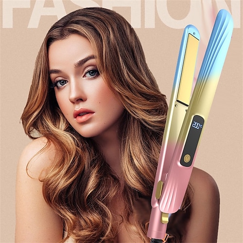 

High-value Hair Straightener Multi-functional Ladies Bangs Curler Lazy Splint Portable Household Fluffy Straight Curling Two