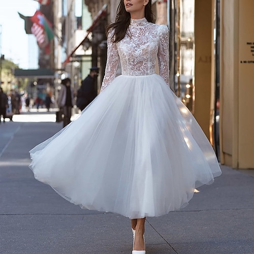 

Women's Lace Dress Sheath Dress Maxi long Dress White Long Sleeve Pure Color Backless Lace Jacquard Fall Winter High Neck Elegant Fashion Slim 2022 S M L XL / Party Dress / Print