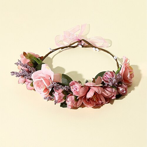 

Hair Accessory Polyester / Polyamide Tea Party Beach With Flower Headpiece Headwear