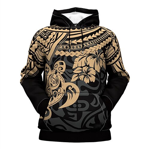 

Men's Unisex Hoodie Pullover Hoodie Sweatshirt Black Hooded Floral Graphic Prints Print Daily Sports 3D Print Streetwear Designer Casual Spring & Fall Clothing Apparel Hoodies Sweatshirts Long