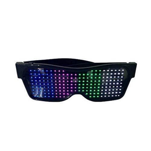 occhiali led bluetooth personalizzabili occhiali luminosi con controllo app  occhiali led per feste feste di natale display lampeggiante messaggi di  testo fai da te animazione regalo per le donne del 2024 a