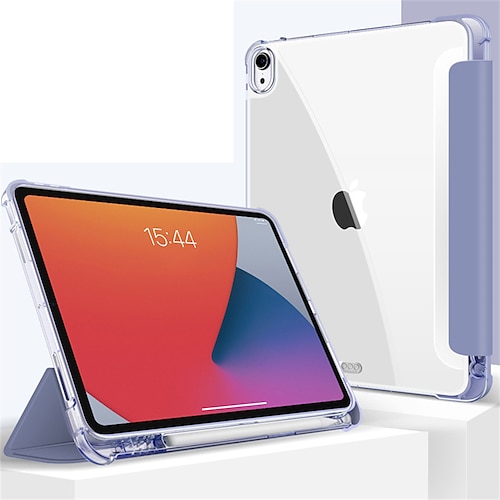 

Tablet Case Cover For Apple iPad 10.2'' 9th 8th 7th iPad Pro 12.9'' 5th iPad Air 3rd iPad Pro 4th 12.9'' iPad mini 6th iPad Pro 11'' 3rd Pencil Holder with Stand Flip Solid Colored TPU PU Leather