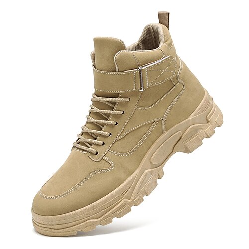 

Men's Boots Casual Classic Daily Office Career PU Booties / Ankle Boots Black Gray Khaki Fall Winter