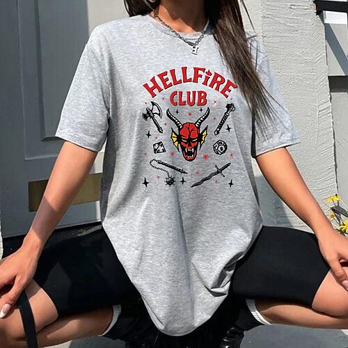 

Women's T shirt Tee Graphic Patterned Casual Daily Holiday Painting T shirt Tee Short Sleeve Round Neck Basic Green White Black S