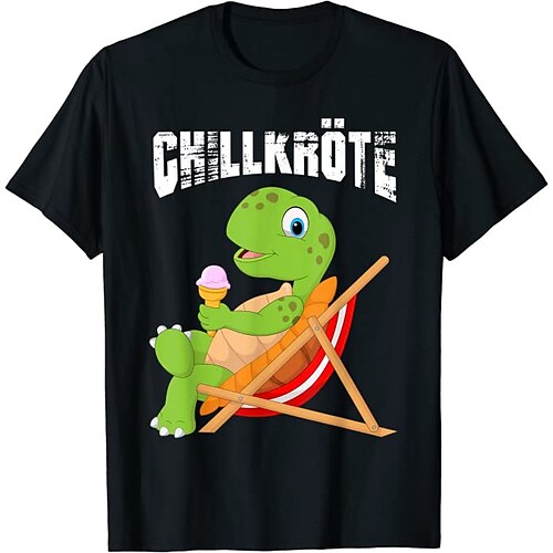 

Inspired by Chill Turtle Chillkröte T-shirt Cartoon Manga Anime Classic Street Style T-shirt For Men's Women's Unisex Adults' Hot Stamping 100% Polyester