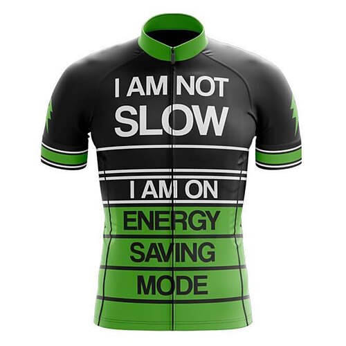 

21Grams Men's Cycling Jersey Short Sleeve Bike Top with 3 Rear Pockets Mountain Bike MTB Road Bike Cycling Breathable Quick Dry Moisture Wicking Reflective Strips Green Polyester Spandex Sports