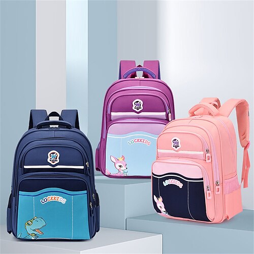 

School Backpack Bookbag Cartoon Kawii Multicolor for Student Boys Girls Water Resistant Wear-Resistant Large Capacity Polyester Oxford Cloth School Bag Back Pack Satchel 21 inch