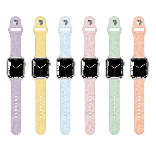 

1pc Smart Watch Band Compatible with Apple iWatch 38/40/41mm 42/44/45mm Silicone Waterproof Adjustable Elastic Sport Band for iWatch Smartwatch Strap Wristband for Series 7 / SE / 6/5/4/3/2/1