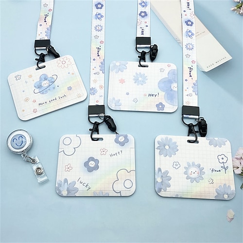 

ID Card Holder Plastic Name Card Holder Waterproof Multi for Women Men