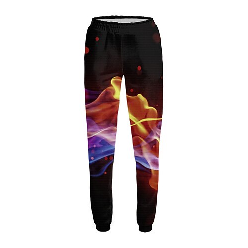 

Men's Sweatpants Joggers Trousers Drawstring Side Pockets Elastic Waist Graphic Prints Comfort Breathable Sports Outdoor Casual Daily Streetwear Stylish Black Micro-elastic / Elasticity