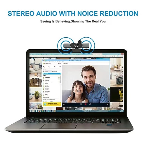 

2K Professional HD Web Conference Live Streaming Camera with Microphone 8M Pixel Auto Focus Live Video Conference Recording Camera