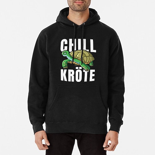 

Inspired by Chill Turtle Chillkröte Hoodie Anime 100% Polyester Anime Front Pocket Street Style Hoodie For Men's / Women's / Couple's