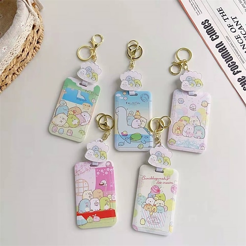 

ID Card Holder Plastic Name Card Holder Waterproof Multi for Women Men