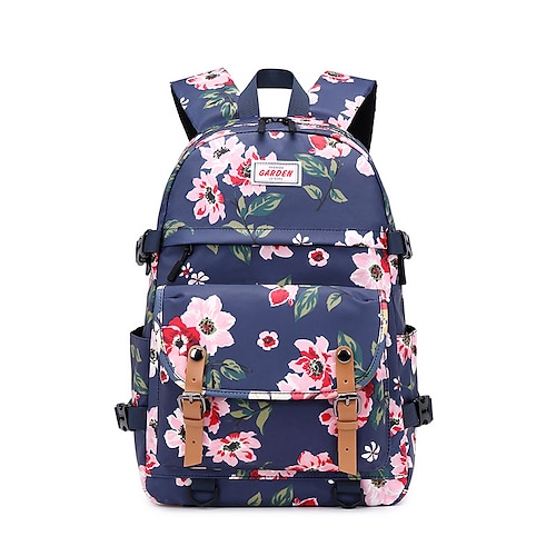 

School Backpack Bookbag Multicolor for Student Girls Water Resistant Wear-Resistant Breathable Oxford Cloth School Bag Back Pack Satchel 20 inch