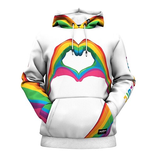 

Men's Unisex Hoodie Pullover Hoodie Sweatshirt Graphic Prints Hand Print Hooded Daily Sports 3D Print Designer Casual Hoodies Sweatshirts Long Sleeve White Black