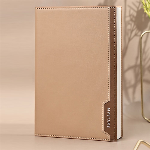 

Journal Notebook Lined A5 5.8×8.3 Inch Solid Color PU SoftCover Portable 256 Pages Notebook for School Office Business