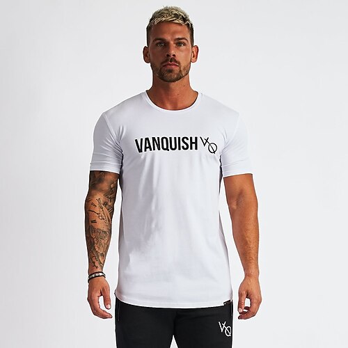 

Men's Running Shirt Short Sleeve Tee Tshirt Athletic Athleisure Cotton Breathable Quick Dry Moisture Wicking Gym Workout Running Active Training Sportswear Activewear Black / Blue Black Yellow