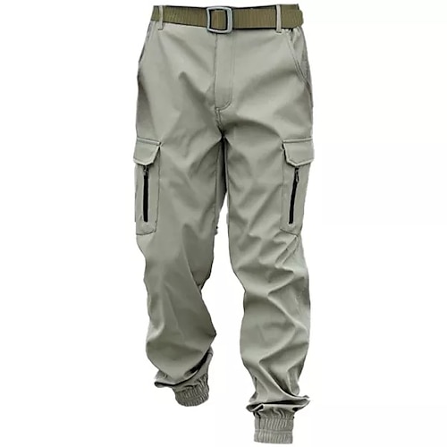

Men's Tactical Cargo Pants Work Pants Stretch Wear-resistant trousers with multi pocket spring and autumn sports outdoor elastic cuff joggers casual overalls camouflage pants without belt