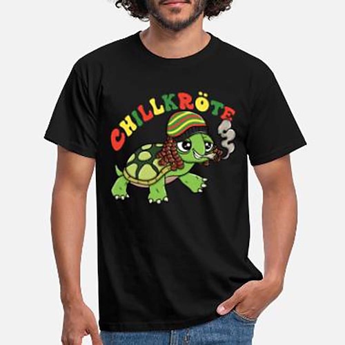 

Inspired by Chill Turtle Chillkröte T-shirt Cartoon Manga Anime Classic Street Style T-shirt For Men's Women's Unisex Adults' Hot Stamping 100% Polyester