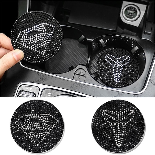 

4pcs Car Console Cup Coaster Bling Keep Car Clean Durable Plastic For SUV Truck Van