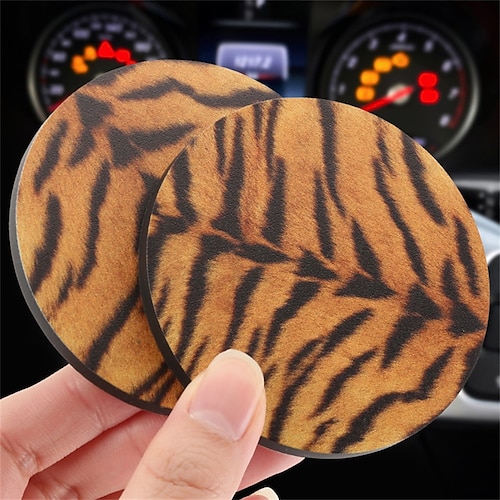 

Car Coasters for Drinks Absorbent Cute Car Coasters for Women & Men Cup Holder Coasters for Your Car with Fingertip Grip Auto Accessories for Women & Men