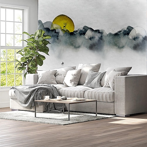 

Abstract Marble Wallpaper Mural Moutain Wall Covering Sticker Peel and Stick Removable PVC/Vinyl Material Self Adhesive/Adhesive Required Wall Decor for Living Room, Kitchen, Bathroom