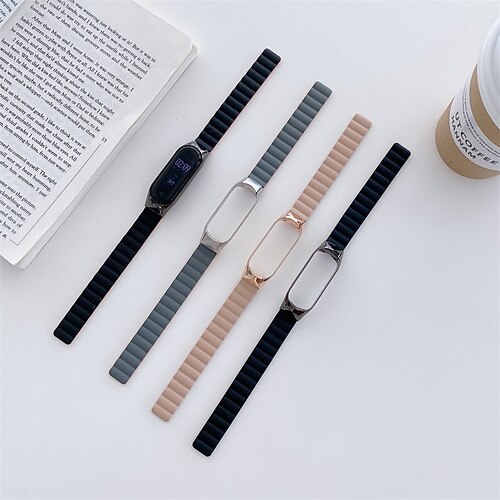 

1 PCS Smart Watch Band Compatible with Xiaomi Mi Band 3 Xiaomi Band 4 Xiaomi Band 5 Smartwatch Strap Adjustable Stretchy Breathable Sport Band Replacement Wristband