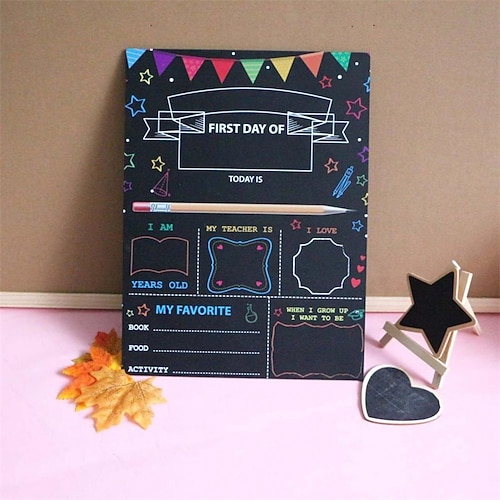 

1pcs Chalkboard Waterproof Durable Decoration Wood for School Student Home 30.522.50.4 cm
