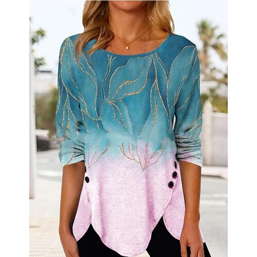 

2022 New Early Autumn Long-Sleeved Printed T-Shirt Fashion Casual Women's Clothing