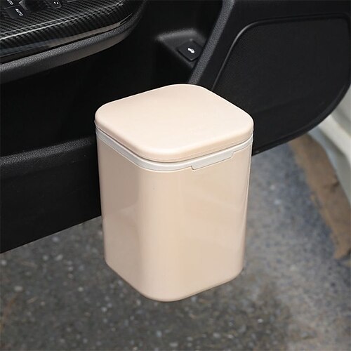 

car Trash can Leak Proof ,car Garbage can with Lid,2.5 Gallons car Trash bin, Black car Trash Bag for All Vehicle Trash can