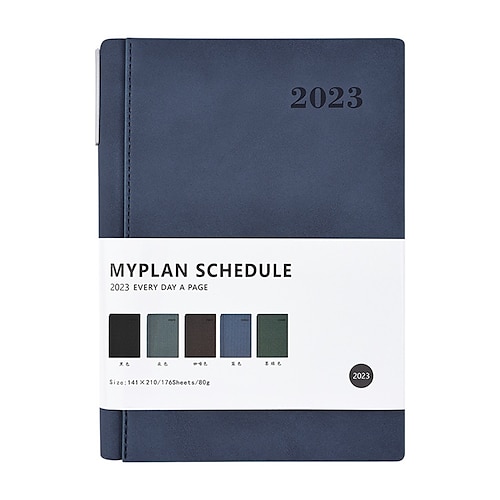 

2023 Daily To Do List Planner A4 8.3×11.7 Inch A5 5.8×8.3 Inch A6 4.1×5.8 Inch Classic PU Hardcover Portable Classsic Agenda Planner 352 Pages for School Office Business