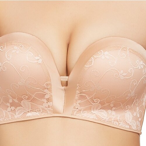 

Lace Nipple Stickers Off-Shoulder Underwear Non-Slip Gather Invisible Bra No Steel Ring Sexy Wedding Chest Stickers