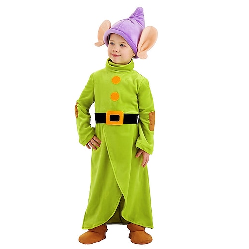 

Snow White and the Seven Dwarfs Dwarf Party Costume Costume Kid's Boys Cosplay Performance Halloween Halloween Masquerade Festival / Holiday Polyester Green Easy Carnival Costumes Solid Color / Belt