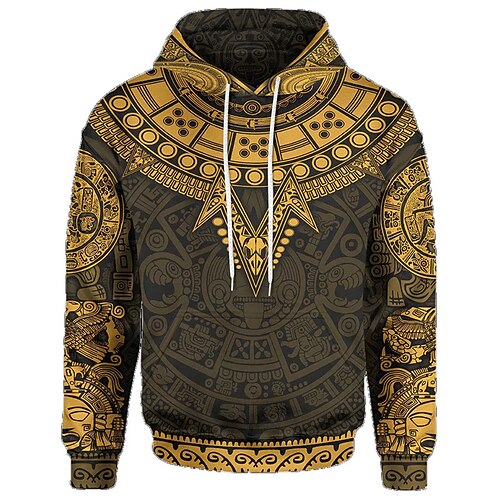 

Men's Unisex Hoodie Pullover Hoodie Sweatshirt Graphic Prints Print Hooded Sports Outdoor Daily Sports 3D Print Basic Casual Hoodies Sweatshirts Long Sleeve Gray Yellow