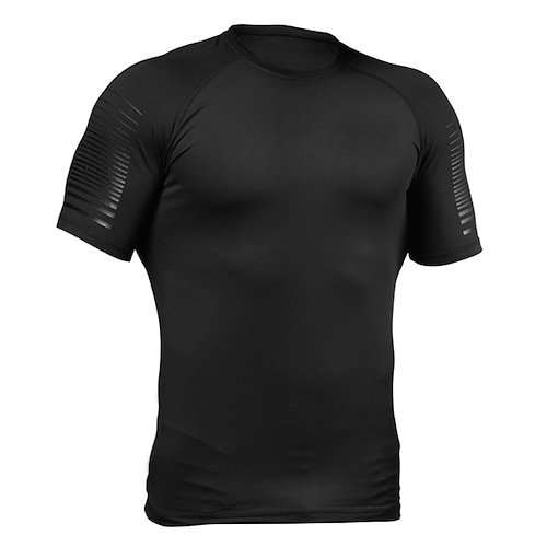 

Muscle Fitness Brothers Summer New Herren T-Shirt eng anliegendes, schweißabsorbierendes, atmungsaktives Sport-Laufshirt mit Rundhalsausschnitt und kurzen Ärmeln