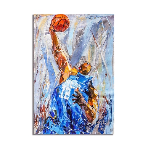 

Oil Painting Handmade Hand Painted Wall Art Abstract Sporter Canvas Painting Home Decoration Decor Stretched Frame Ready to Hang