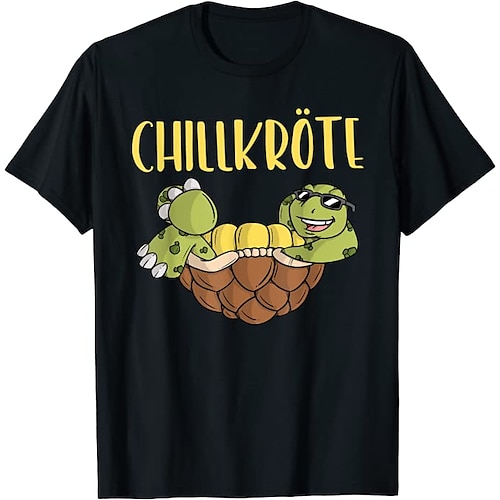 

Inspired by Chill Turtle Chillkröte T-shirt Anime 100% Polyester Anime Classic Street Style T-shirt For Men's / Women's / Couple's