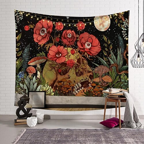 

Halloween Horror Bloody Tapestry Art Deco Blanket Curtain Hanging Home Bedroom Living Room Decor