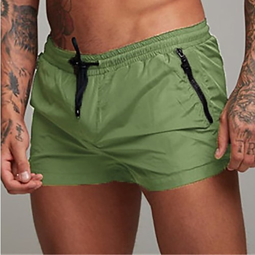 

Men's Swim Trunks Swim Shorts Quick Dry Lightweight Board Shorts Bathing Suit with Pockets Drawstring Swimming Surfing Beach Water Sports Solid Colored Summer