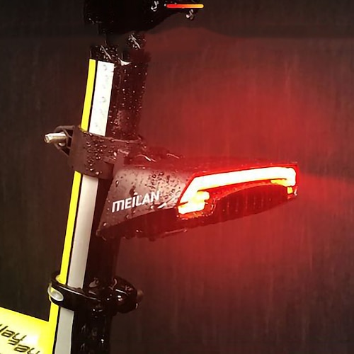 

MEILAN X5 Bike Light Turn Signal Light Rear Bike Tail Light Safety Light Mountain Bike MTB Bicycle Cycling Waterproof Smart Induction Remote Control / RC 80 lm Red Cycling / Bike / IPX-4