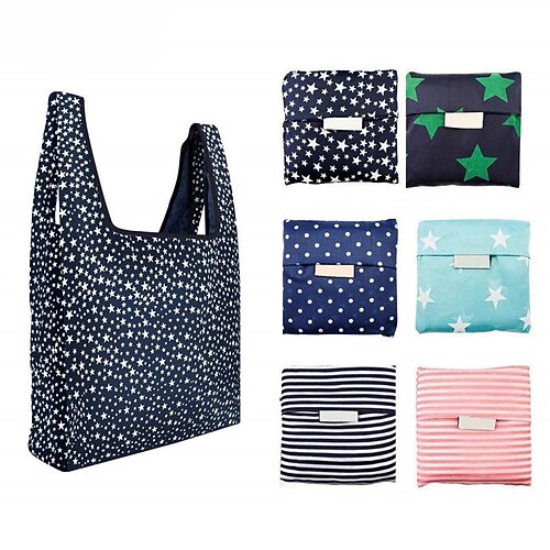 

Foldable Shopping Bag Portable Environmental Protection Bag Waterproof Tote Bag Oxford Cloth Storage