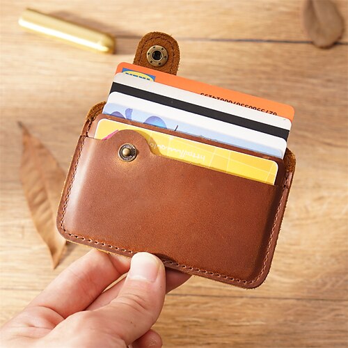 

Credit Card Holder Wallet Car Registration and Insurance Holder Leather Name Card Holder Professional Multi Credit Card Protector for Women Men