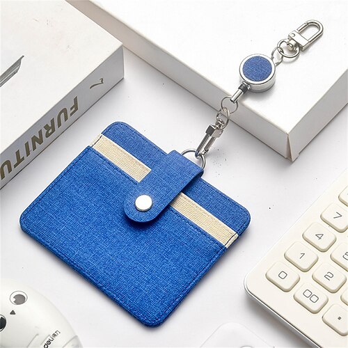

ID Card Holder PU Leather Name Card Holder Multi for Women Men