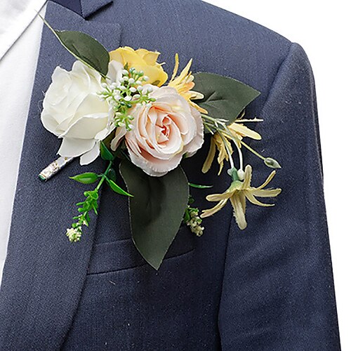 

Wedding wrist flowers Boutonnieres Wedding / Wedding Party Artificial Flower Modern Contemporary