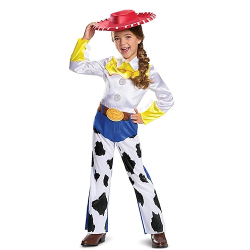 

Toy Story Jessie Masquerade Boys Girls' Movie Cosplay Cosplay White Leotard / Onesie Cap Masquerade Polyester