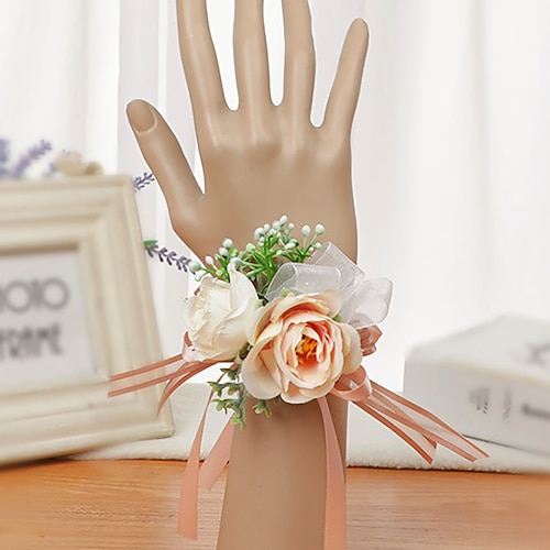 

Wedding wrist flowers Wrist Corsages Wedding / Wedding Party Artificial Flower Sweet